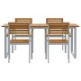 Conjunto de Comedor de Jardín 5 pcs Gris en Conjuntos de jardín | Comprar online en Foru.es
