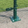 Cerca Hexagonal  Verde 1.5x10 m de Acero, Postes de Cerca  con Placas de Base 7 pcs Ø32mm 83.5cm de Acero Galvanizado | Foro24.es | Tu tienda online para hogar, jardín y más Foro24.es