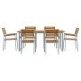 Conjunto de Comedor de Jardín 7 pcs Gris en Conjuntos de jardín | Comprar online en Foru.es