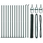 Juego de Cercado Set de 2 Verde Bosque Acero Recubierto 25 x 1 m de , Postes de cerca - Ref: Foro24-3353519, Precio: 133,34 €...