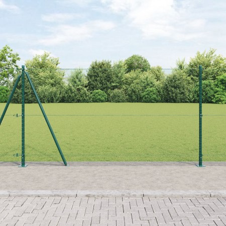 Juego de Cercas Set de 2 Verde Acero Recubierto en Polvo de , Postes de cerca - Ref: Foro24-3353520, Precio: 150,65 €, Descue...