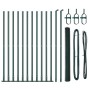Juego de Cercas Conjunto de 2 Verde Metal, PVC 25 x 1.5 m de , Postes de cerca - Ref: Foro24-3353528, Precio: 172,53 €, Descu...
