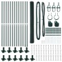Juego de Cercas Conjunto de 2 Verde Metal, PVC 25 x 1.5 m de , Postes de cerca - Ref: Foro24-3353528, Precio: 172,53 €, Descu...