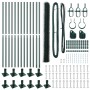 Juego de Cercado Set de 2 Verde Acero con Recubrimiento en Polvo de , Postes de cerca - Ref: Foro24-3353531, Precio: 165,46 €...