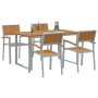 Conjunto de Comedor de Jardín 5 pcs Gris en Mesas de jardín | Comprar online en Foru.es