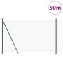 Valla Hexagonal  Verde 1.4x50 m Acero, Postes de valla  con bases 13 pcs Ø32mm 78.5cm Acero Galvanizado | Foro24.es | Tu tienda online para hogar, jardín y más Foro24.es
