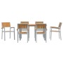 Conjunto de Comedor de Jardín 7 pcs Gris en Mesas de jardín | Comprar online en Foru.es
