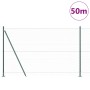 Cerca Hexagonal Verde 1.4x50 m Acero,  Postes de Cerca con Placas Base 13 pcs Ø32mm 78.5cm Acero Galvanizado | Foro24.es | Tu tienda online para hogar, jardín y más Foro24.es
