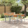 Conjunto de Comedor de Jardín 5 pcs Gris en Mesas de jardín | Comprar online en Foru.es