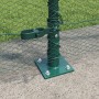 Cerca Hexagonal Verde 1.6x50 m Acero, Postes de Cerca con Base 13 pcs Ø32mm 88.5cm Acero Galvanizado de , Postes de cerca - R...