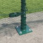 Cerca Hexagonal  Verde 0,4x100 m Acero, Postes de Cerca  con Placas de Base 13 pcs Ø32mm 50cm Acero Galvanizado | Foro24.es | Tu tienda online para hogar, jardín y más Foro24.es