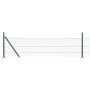 Cerca Hexagonal  Verde 0,4x100 m Acero, Postes de Cerca  con Placas de Base 13 pcs Ø32mm 50cm Acero Galvanizado | Foro24.es | Tu tienda online para hogar, jardín y más Foro24.es