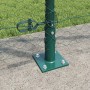 Valla Hexagonal Verde 1.2x100 m Acero, Postes de Valla con Placas Base 13 pcs Ø32mm 68.5cm Acero Galvanizado de , Postes de c...