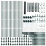 Cerco Hexagonal Verde 1.2x100 m Acero,  Postes de Cerco con Placas de Base 13 pcs Ø32mm 68.5cm Acero Galvanizado | Foro24.es | Tu tienda online para hogar, jardín y más Foro24.es