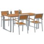 Conjunto de Comedor de Jardín 5 pcs Gris en Mesas de jardín | Comprar online en Foru.es