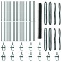 Valla Hexagonal  Verde 1.4x100 m de Acero, Postes de Valla  con Placas de Base 13 pcs Ø32mm 78.5cm de Acero Galvanizado | Foro24.es | Tu tienda online para hogar, jardín y más Foro24.es