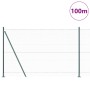 Valla Hexagonal  Verde 1.4x100 m de Acero, Postes de Valla  con Placas de Base 13 pcs Ø32mm 78.5cm de Acero Galvanizado | Foro24.es | Tu tienda online para hogar, jardín y más Foro24.es