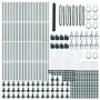 Valla Hexagonal  Verde 1.4x100 m de Acero, Postes de Valla  con Placas de Base 13 pcs Ø32mm 78.5cm de Acero Galvanizado | Foro24.es | Tu tienda online para hogar, jardín y más Foro24.es