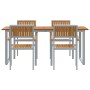 Conjunto de Comedor de Jardín 5 pcs Gris en Mesas de jardín | Comprar online en Foru.es
