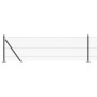 Valla Hexagonal Gris 0.4x10 m Acero,  Poste de Valla con Placas de Base 7 pcs Ø32mm 50cm Acero Galvanizado | Foro24.es | Tu tienda online para hogar, jardín y más Foro24.es