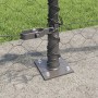 Cerca Hexagonal Gris 0.4x10 m Acero,  Poste de Cerca con Placas de Base 7 pcs Ø32mm 50cm Acero Galvanizado | Foro24.es | Tu tienda online para hogar, jardín y más Foro24.es