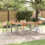 Conjunto de Comedor de Jardín 7 pcs Gris en Mesas de jardín | Comprar online en Foru.es