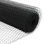 Cerca Hexagonal  Gris 0,8x10 m de Acero, Postes de Cerca  con Placas de Base 7 pcs Ø32mm 90cm de Acero Galvanizado | Foro24.es | Tu tienda online para hogar, jardín y más Foro24.es