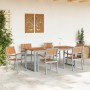 Conjunto de Comedor de Jardín 7 pcs Gris en Mesas de jardín | Comprar online en Foru.es