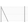 Cerca Hexagonal Gris 1.4x10 m Acero, Postes para Cerca con Placas de Base 7 pcs Ø32mm 78,5cm Acero Galvanizado de , Postes de...
