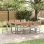 Conjunto de Comedor de Jardín 9 pcs Gris en Mesas de jardín | Comprar online en Foru.es