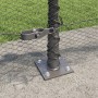 Cerca Hexagonal  Gris 0.4x25 m Acero, Postes de Cerca  con Placas Base 13 pcs Ø32mm 50cm Acero Galvanizado | Foro24.es | Tu tienda online para hogar, jardín y más Foro24.es