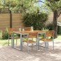 Conjunto de Comedor de Jardín 5 pcs Gris en Conjuntos de jardín | Comprar online en Foru.es