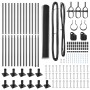 Juego de Cercas Set de 2 Gris Acero 25 x 1 m Duradero de , Postes de cerca - Ref: Foro24-3353657, Precio: 135,24 €, Descuento: %