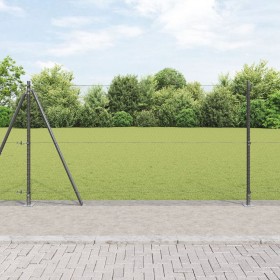 Conjunto de Cercado Juego de 2 Gris Acero 25 x 1.2 m Duradero de , Postes de cerca - Ref: Foro24-3353661, Precio: 149,11 €, D...