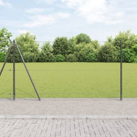 Juego de Cercas Set de 2 Gris Acero 25 x 1.2 m Duradero de , Postes de cerca - Ref: Foro24-3353664, Precio: 148,32 €, Descuen...