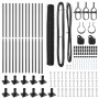 Juego de Cercas Set de 2 Gris Acero 25 x 1.2 m Duradero de , Postes de cerca - Ref: Foro24-3353664, Precio: 148,32 €, Descuen...