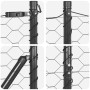 Juego de Cercas Set de 2 Gris Acero 25 x 1.2 m Duradero de , Postes de cerca - Ref: Foro24-3353664, Precio: 148,32 €, Descuen...
