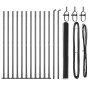 Set de Cercado Set de 2 Gris Metal 25 x 1.5 m Duradero de , Postes de cerca - Ref: Foro24-3353670, Precio: 164,29 €, Descuent...