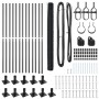 Juego de Cercas Set de 2 Gris Acero 25 x 1.5 m Duradero de , Postes de cerca - Ref: Foro24-3353672, Precio: 165,73 €, Descuen...