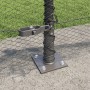 Cerca Hexagonal  Gris 0.5x50 m Acero, Postes de Cerca  con Placas de Base 13 pcs Ø32mm 70cm Acero Galvanizado | Foro24.es | Tu tienda online para hogar, jardín y más Foro24.es