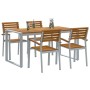 Conjunto de Comedor de Jardín 5 pcs Gris en Conjuntos de jardín | Comprar online en Foru.es