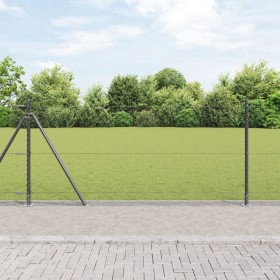Comprar Cerca Hexagonal Gris 1x50 m Acero, Postes