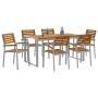 Conjunto de Comedor de Jardín 7 pcs Gris en Conjuntos de jardín | Comprar online en Foru.es