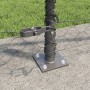 Cerca Hexagonal Gris 1x50 m Acero,  Postes para Cerca con Placas de Base 13 pcs Ø32mm 110cm Acero Galvanizado | Foro24.es | Tu tienda online para hogar, jardín y más Foro24.es
