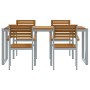 Conjunto de Comedor de Jardín 5 pcs Gris en Conjuntos de jardín | Comprar online en Foru.es