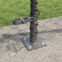 Cerca Hexagonal  Gris 0.5x100 m Acero, Postes para Cerca  con Placas Base 13 pcs Ø32mm 70cm Acero Galvanizado | Foro24.es | Tu tienda online para hogar, jardín y más Foro24.es