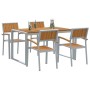 Conjunto de Comedor de Jardín 5 pcs Gris en Mesas de jardín | Comprar online en Foru.es