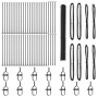 Cerca Hexagonal Gris 1.6x100 m Acero, Postes de Cerca con Placas Base 13 pcs Ø32mm 88,5cm Acero Galvanizado de , Postes de ce...