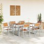 Conjunto de Comedor de Jardín 7 pcs Gris en Mesas de jardín | Comprar online en Foru.es