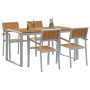 Conjunto de Comedor de Jardín 5 pcs Gris en Mesas de jardín | Comprar online en Foru.es